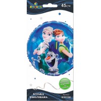 Кулька повітр. фольгована "Холодне серце Frozen Fever" 45см №835158/Pelican/(5)