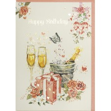 Листівка ручна робота "З Днем народження" №ZZG-190504(6)