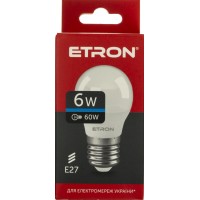 Лампа "Etron Light Power" LED 1-ELP-097 G45 6Вт 6500K Е27(10)