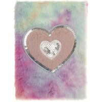 Блокнот А5 80арк. кліт. пухнастий "Серце" mix №MRB2219-11(60)(120)