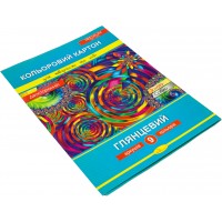 Картон кольор. А4 двостор. 9арк. №КДК-А4-9/АП-1106/Апельсин/(20)