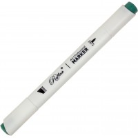 Маркер-скетч двосторонній Marco Dark green (6) №7800-6CD / B945