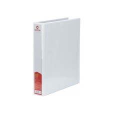Папка "Optima" №O35413-14 А4 на 4кільця Панорама d-44мм (D) (біла)(1)