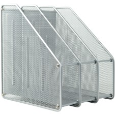 Лоток вертик. "Axent" №2128-03 метал. на 3 відд. сріблястий (10)