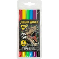 Фломастери "Yes" 6кольор. "Jurassic World" №650515