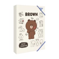 Папка для праці А4 "Yes" №500232 "Line friends" на рез. картон.(20)
