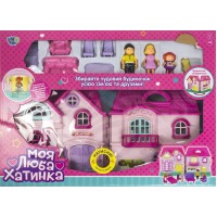 Будинок 23,5х24х12см,меблі,фігурки,звук.,світ.,на бат-ці,в кор-ці,53х38х7,5см №16526A(12)