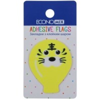 Стікери-закладки пласт. "Economix" Fun balloons 40х50мм 20шт асорті №E20967-01(48)