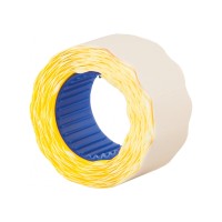 Цінник для автом. пістолета фігурн. "Economix" 26х12мм 500шт жовтий №E21304-05(10)(300)