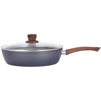 Сковорідка алюм. антиприг. покриття "Bravo Chef" 24см з кришкою №BC-1101-24/L(8)