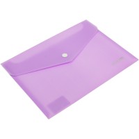 Папка-конверт "Optima" №O31319 А5 на кнопці глянець,пастель асорті(6)(12)(192)