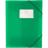 Папка "Optima" №O35699-84 А4 на рез. пласт. з карманом,пастельна зелена(25)