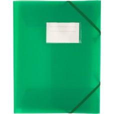 Папка "Optima" №O35699-84 А4 на рез. пласт. з карманом,пастельна зелена(25)