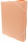Папка-бокс "Optima" №O35616-86 А4 30мм пласт. на рез. пастельна персикова(1)(20)