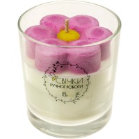  Свічка Квітка 376 гр у склянці