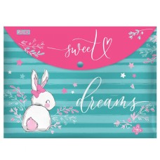 Папка-конверт "1B" №491918 А4 Bunny на кнопці(12)(60)(120)