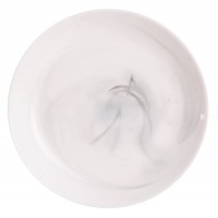 Тарілка супова скло "Luminarc. Diwali Marbre White" 20см №Q9212/07612(6)(24)