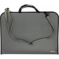 Портфель "CoolForSchool/Maxi" №CF30006/MX30006 А3 пласт. на блиск.,сірий(20)