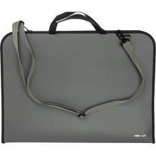 Портфель "CoolForSchool/Maxi" №CF30006/MX30006 А3 пласт. на блиск.,сірий(20)