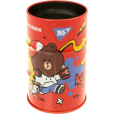 Стакан для ручок метал. "Yes" №470504 "Line friends"(50)