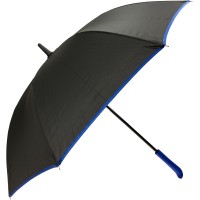 Парасолька жін. тростина напівавтомат "Optima Promo Next" чорно/синя №O98503