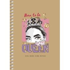 Блокнот пруж. А6 80арк. кліт. крафт-картон "Student" №A6-SC-080-6120K/Школярик/(4)(144)