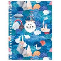 Блокнот пруж. А6 80арк. кліт. карт. "Student" УФ-лак №A6-SC-080-6111K/Школярик/(8)(192)