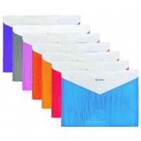 Папка-конверт "Optima" №O31315-99 А4 на кнопці асорті,розш.(6)(120)