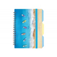 Блокнот пруж. В6 100арк. кліт. пласт. обкл "Design 25" з розділ. №O20358-25/Optima/(28)