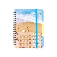 Блокнот пруж. В6 100арк. кліт. пласт. обкл "Design 26" з розділ. №O20358-26/Optima/(28)