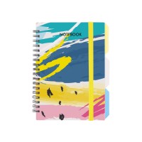 Блокнот пруж. В6 100арк. кліт. пласт. обкл "Design 27" з розділ. №O20358-27/Optima/(28)