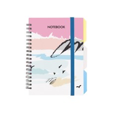 Блокнот пруж. В6 100арк. кліт. пласт. обкл "Design 28" з розділ. №O20358-28/Optima/(28)