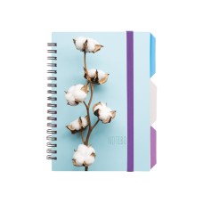 Блокнот пруж. В6 100арк. кліт. пласт. обкл "Design 31" з розділ. №O20358-31/Optima/(28)