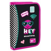 Пенал "Yes" Lovely Smile тв.,одинар.,2клап. №HP-04/533423(48)