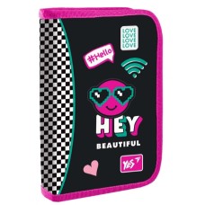Пенал "Yes" Lovely Smile тв.,одинар.,2клап. №HP-04/533423(48)