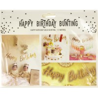 Гірлянда "Happy Birthday" синя №80204(12)