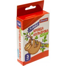 Крейда кольорова 1 Вересня 3 шт Zoo Land (12) (120) 400439