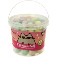 Крейда кольор. "Yes" №400479 16шт Jumbo Pusheen у відрі(10)