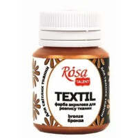 Фарба акрил. для тканини "Rosa Talent" 20мл бронза №263504