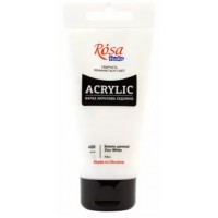 Акрил художній "Rosa Studio" 75мл білила цинкові №32241408(3)(30)