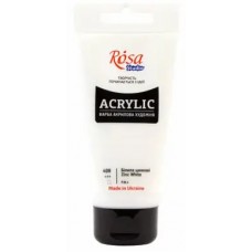 Акрил художній "Rosa Studio" 75мл білила цинкові №32241408(3)(30)