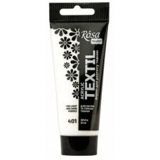 Фарба акрил. для тканини "Rosa Talent" 60мл біла №263460401(4)