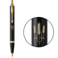 Ручка кульк. "Parker IM Ukraine Black" з позол. Тризуб з колосків №22032_T059y