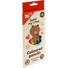 Олівці кольор. 12 кольор. "Yes" №290705 Line Friends(12)(240)