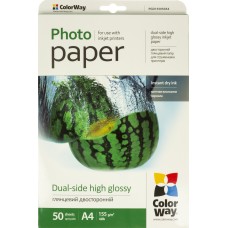 Фотопапір "CW" А4 155г/м глянц. 2х-стор. №PGD155-50/PGD155050A4/3780(50)