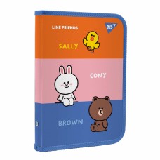 Папка для зош. В5 "Yes" №492155 "Line Friends" на блиск. пласт.(12)(96)