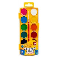 Акварель 12 кольор. "Школярик" медові №302023003-UA(12)