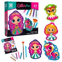 Набір для творч. "Глітер арт. Казкові принцеси" №VT4501-10(10)