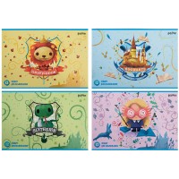 Зошит для малюв. на скобі 12/100 А4 "HP" софт тач+УФ лак №HP23-241/Kite/(20)(160)