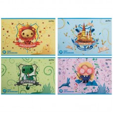 Зошит для малюв. на скобі 12/100 А4 "HP" софт тач+УФ лак №HP23-241/Kite/(20)(160)